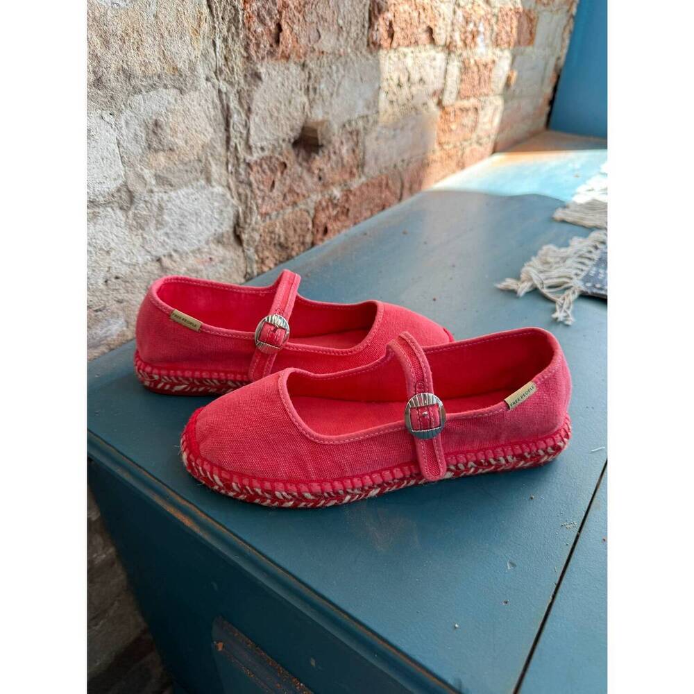 Free People Red Mary Jane Espadrille Flats - Picture 8 of 8